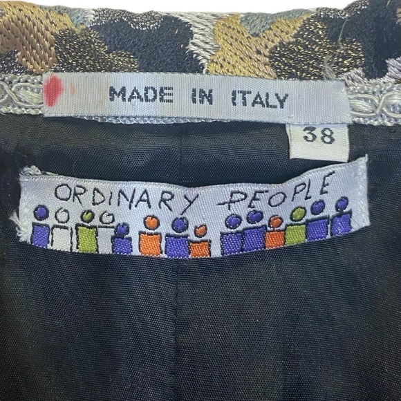 Ordinary People Puzzle Piece Jacket Made in Italy Size 38 - Picture 7 of 12